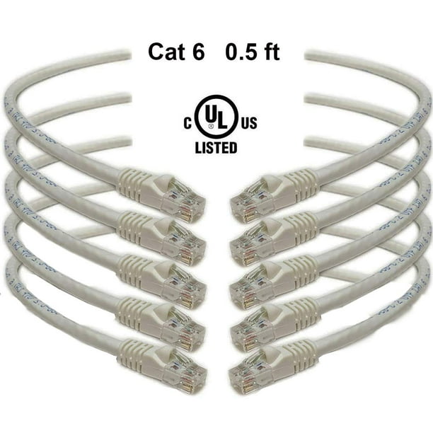 iMBAPrice 5 Feet Cat6 Cable Pack of 5 Premium Grade RJ45 Ethernet Snagless Patch Cord Red iMBAPrice 5 Feet Cat6 Cable Pack of 5 Premium Grade RJ45 Ethernet Snagless Patch Cord Red